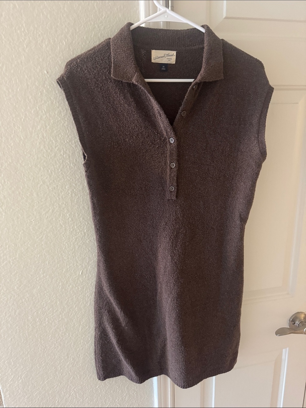 Universal Thread Brown Sleeveless Polo dress